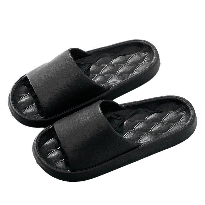 Slip-on Slippers Men's Household Bathroom Bath Non-slip Eva Sandals Women's Summer Couple's Indoor Home Thick Bottom