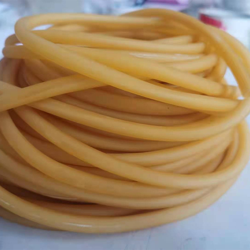 Yellow Latex Tube Tie 6*9 Manufacturer Wholesale Chemical Experiment Equipment High Elastic Hollow Hose Rubber Band 5*7