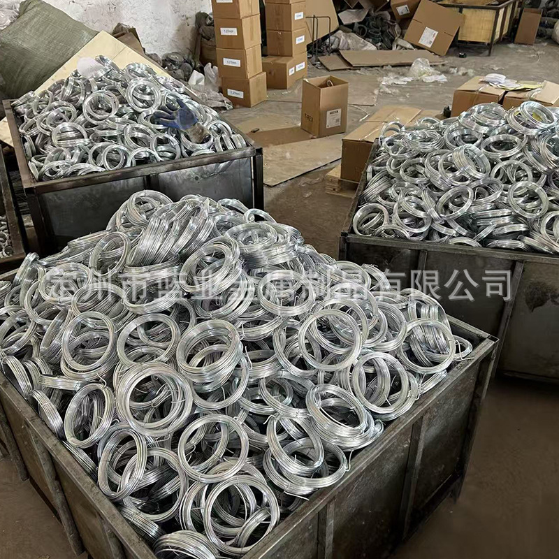 Cross-Border Custom Hot-Dip Galvanized Small Coil Wire for Gardening, Plant Greenhouses, Home Construction, Binding Wire, Small Spool Wire, 10m Rolls
