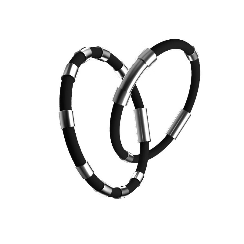 Factory for car anti-static bracelet 8 rings 4 silicone wrist strap to eliminate human body static for men and women couples bracelet