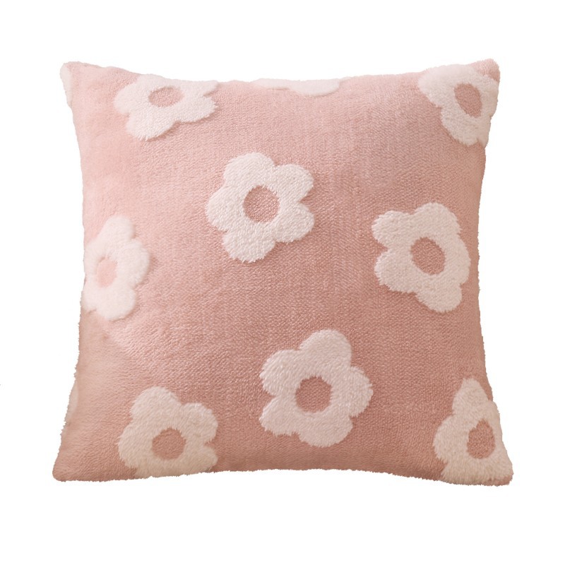 Shu cotton velvet jacquard pillowcase light luxury pastoral style plush sofa pillow home decoration living room pillow cushion