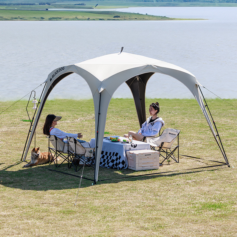 Blackdog Black Dog Quick-Open Canopy Outdoor Camping Style No-Build Vinyl Sunscreen Dome Car Side Tent Awning