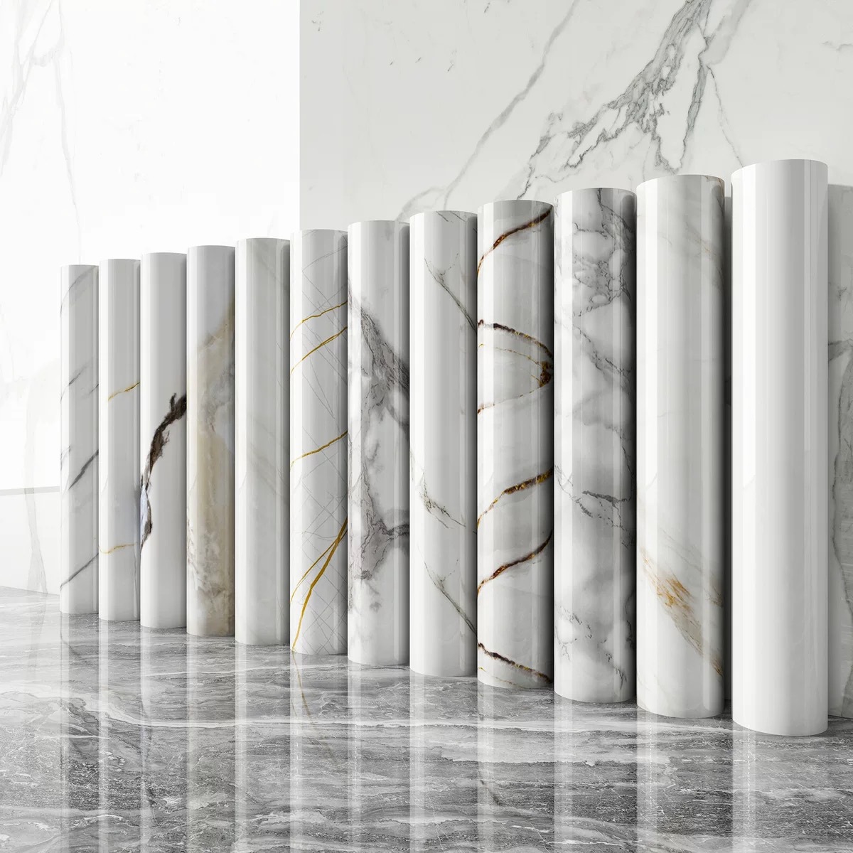 [Эксклюзивно для внешней торговли] Имитационные мраморные позолоченные стеновые наклейки, утолщенные плиточные стеновые наклейки, самоклеящиеся, в европейском и американском стиле