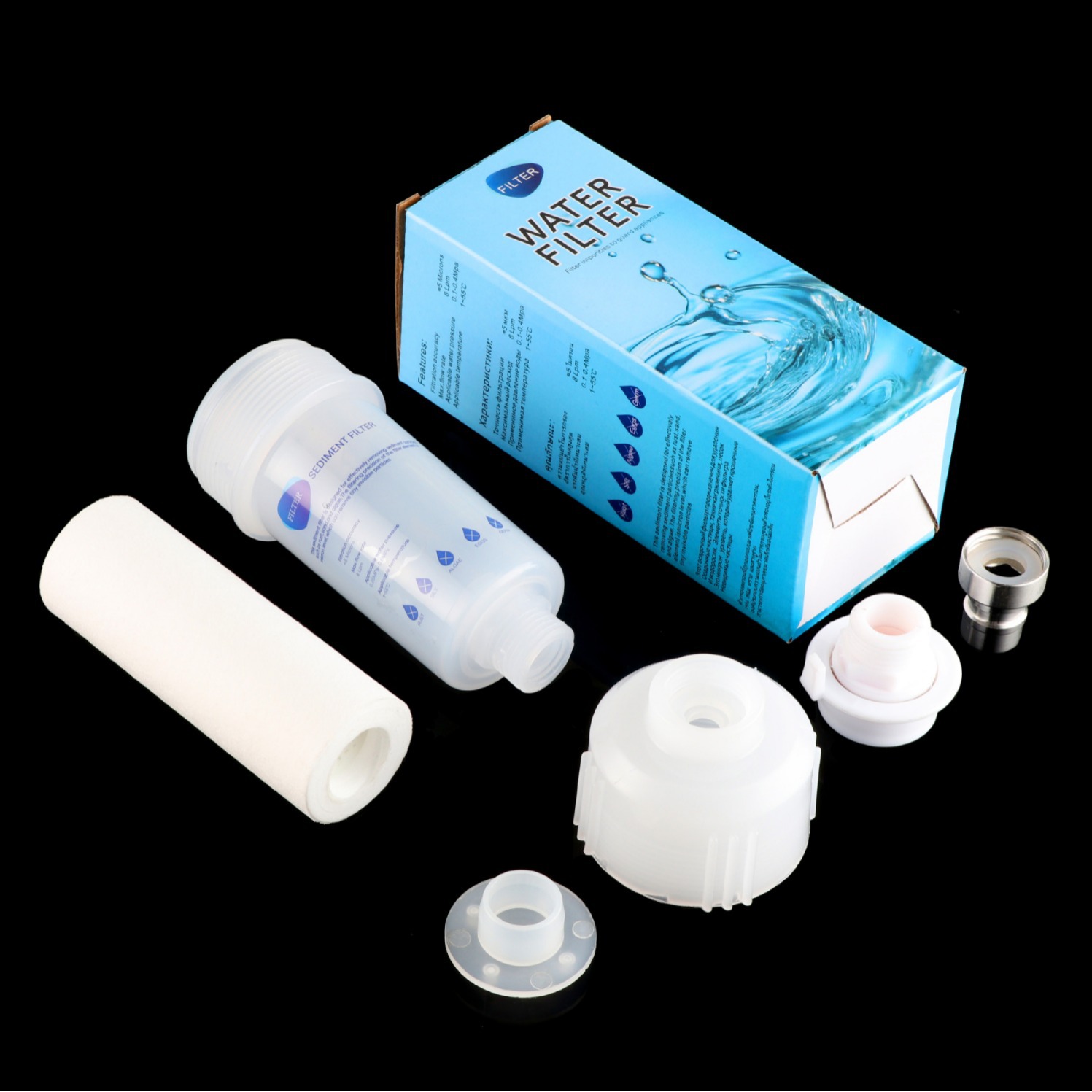 Household water purifier shower washing machine toilet pre-filter explosion-proof anti-pressure tap water dechlorination filter