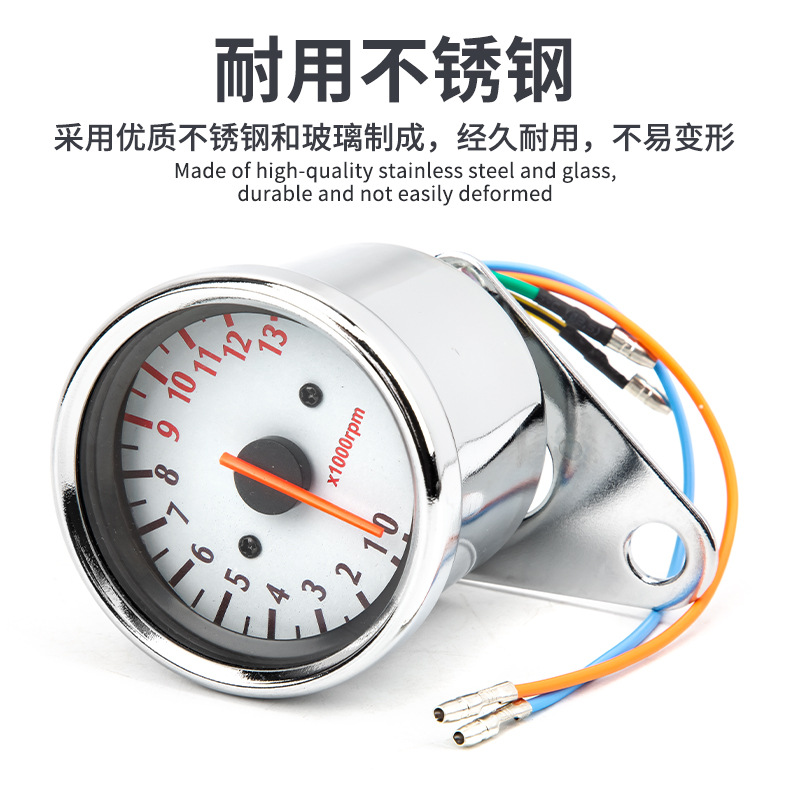 New motorcycle electronic tachometer modified inductance motorcycle meter pointer digital display retro meter