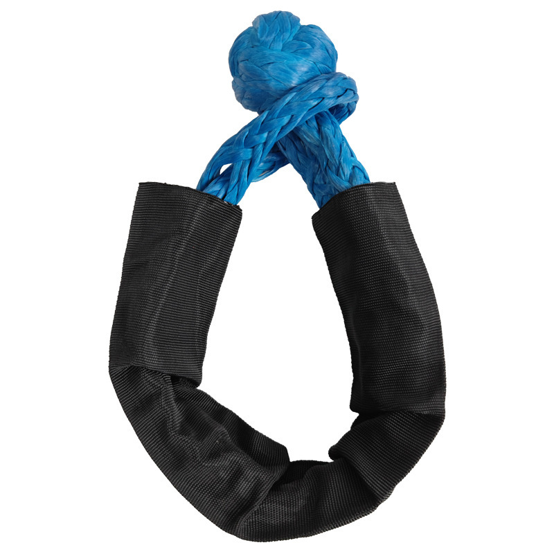 9Mm*56Cm Sheathed Soft Shackle Car Emergency Tool Knot Rope Rescue Trailer Hook Outdoor