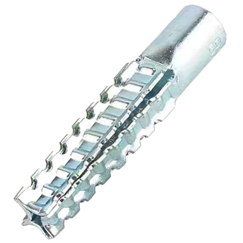 Iron Expansion Screw M6M8 Sawtooth Gecko Self-Tapping Screw Metal Expansion Nail Tube Cement Wall Light Brick Hollow Brick