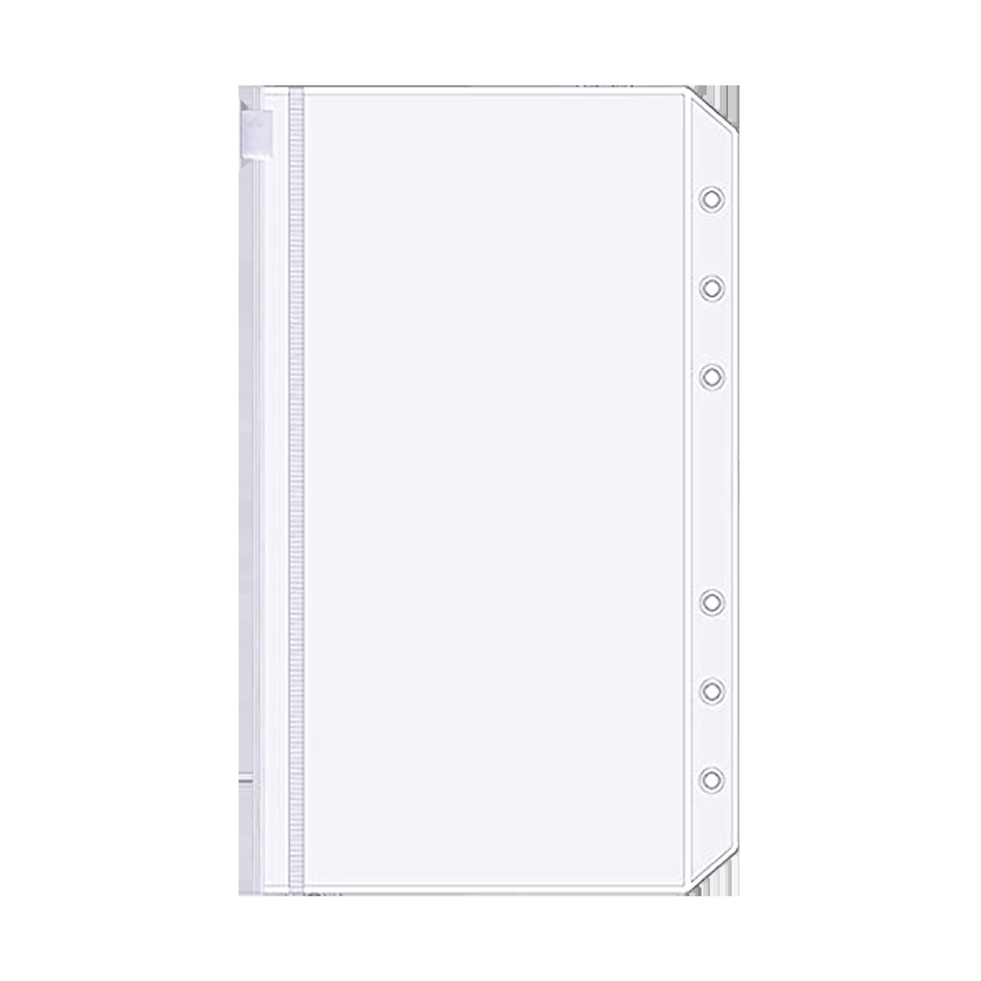 A6 Zipper Bag Pvc Transparent Bag A5 Storage Document Bag Information Bag Notepad Business Card Book A7 Loose-Leaf Bag