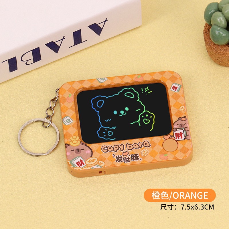Fun Mini Graffiti Writing Board Portable Drawing Board Keychain Repeatable Erasable Creative Children's School Bag Pendant