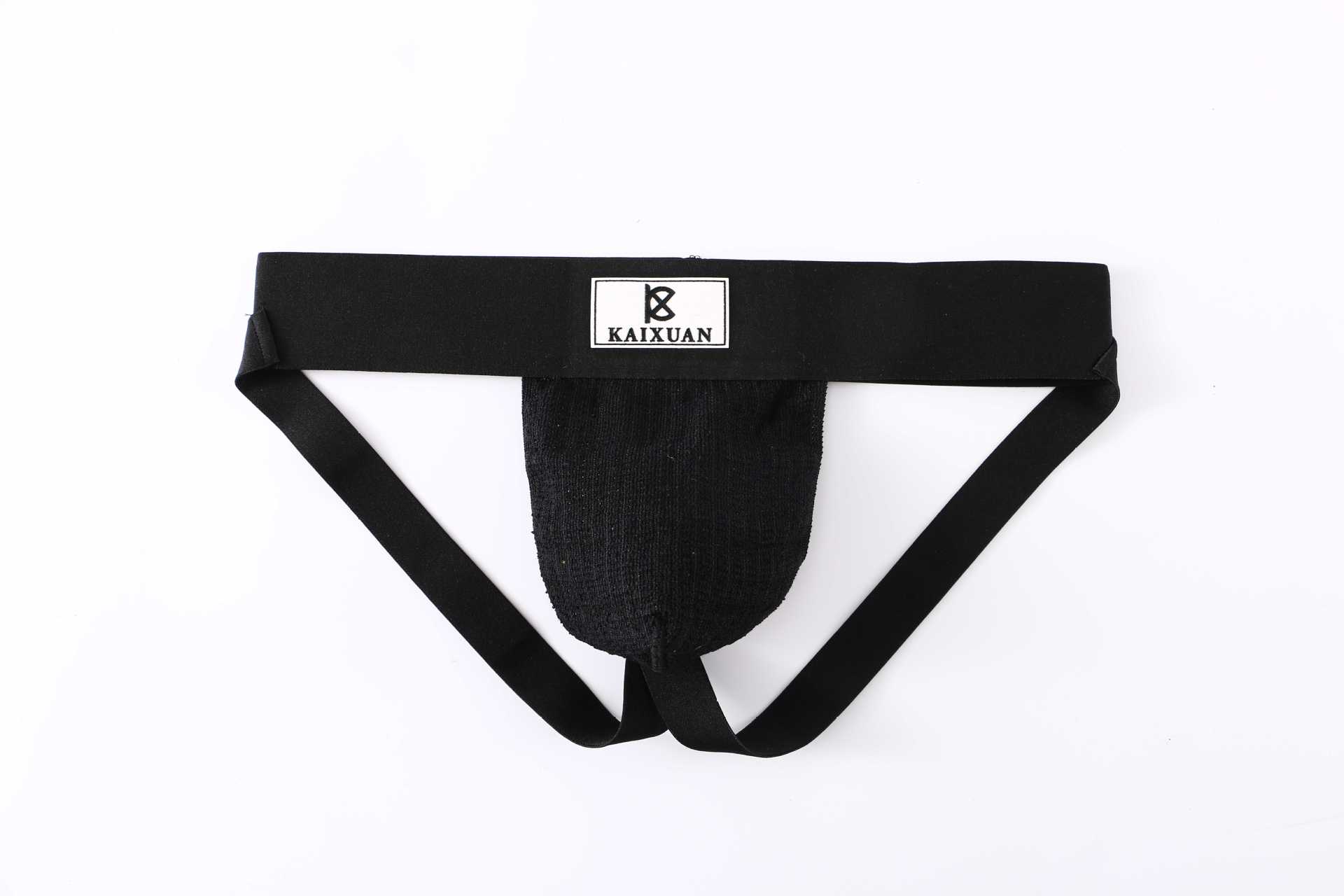 Kaixuan Men's Underwear Knitted Fabric Double Dongs Breathable Skin-Friendly Trendy Personalized European and American Style Youth Men's Trousers