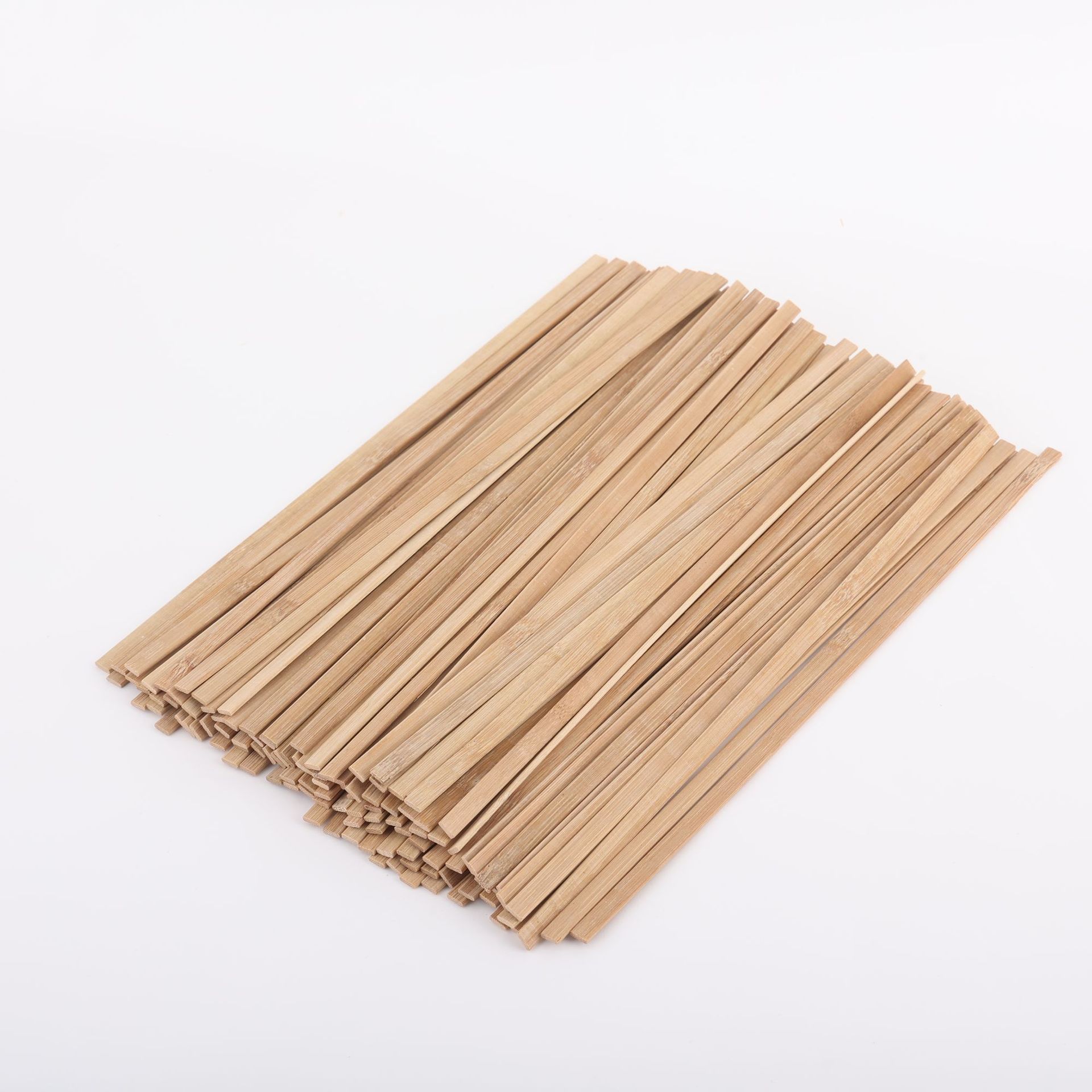 Factory Direct Supply DIY Auxiliary Materials Square Bamboo Strips Flat Bamboo Pieces Bamboo Sticks Lantern Birdcage Arrangement Craft Materials