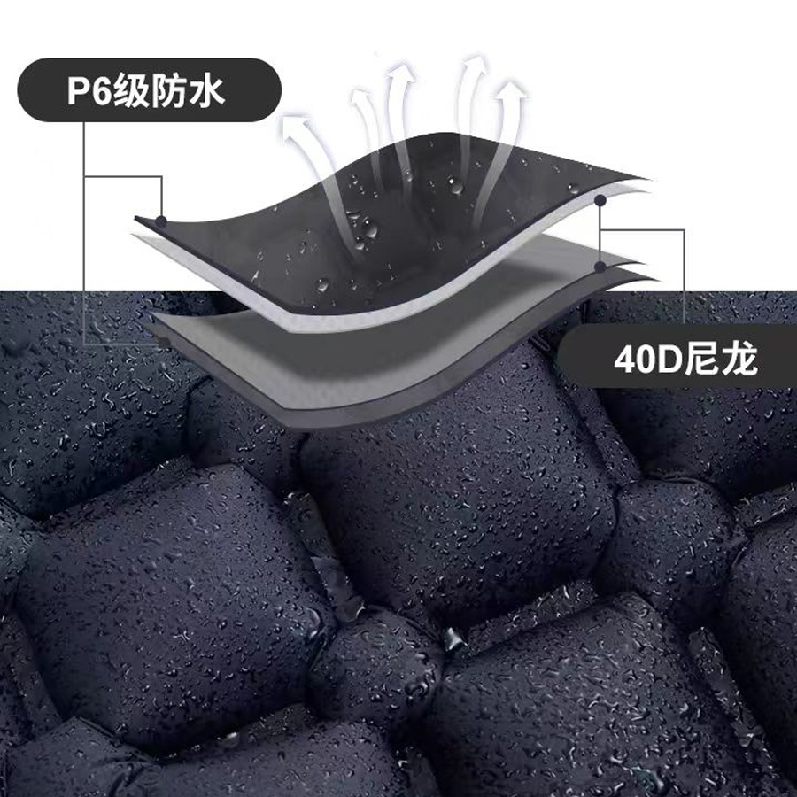 Source Factory Foot New Single Diamond TPU Inflatable Mat Outdoor Tent Sleeping Mat Camping Ultra Light Portable Five