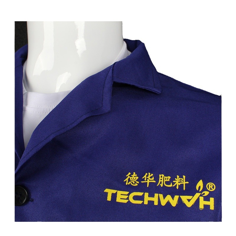 Coat Spring & Fall Work Clothes Labor Protection Clothing Custom-Made Long-Sleeved Blue Coat Camouflage Coat Smock Adult Work Clothes