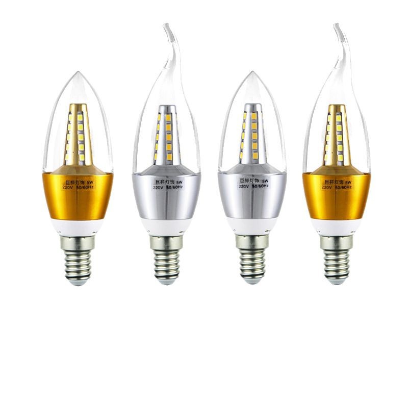 led candle bulb e27 small screw tip bulb pull tail light source household small power e14 energy saving candle lamp wholesale
