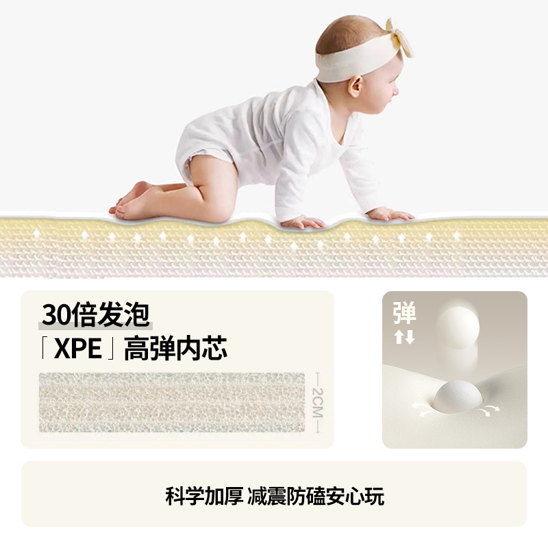Manufacturer Wholesale Xpe Crawling Mat Thickeneded Baby Double-Sided Printing Foldableable Foam Mat Baby Crawling Mat Home