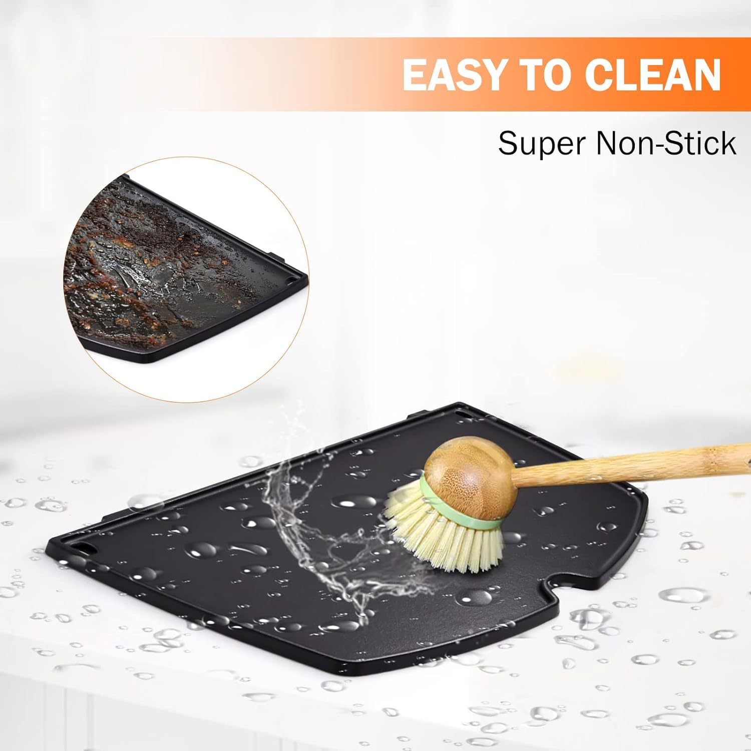 Amazon's Popular 6558 Cast Iron Griddle Is Suitable for Weber Q1000 Q1200 Q1400 Q120Q140