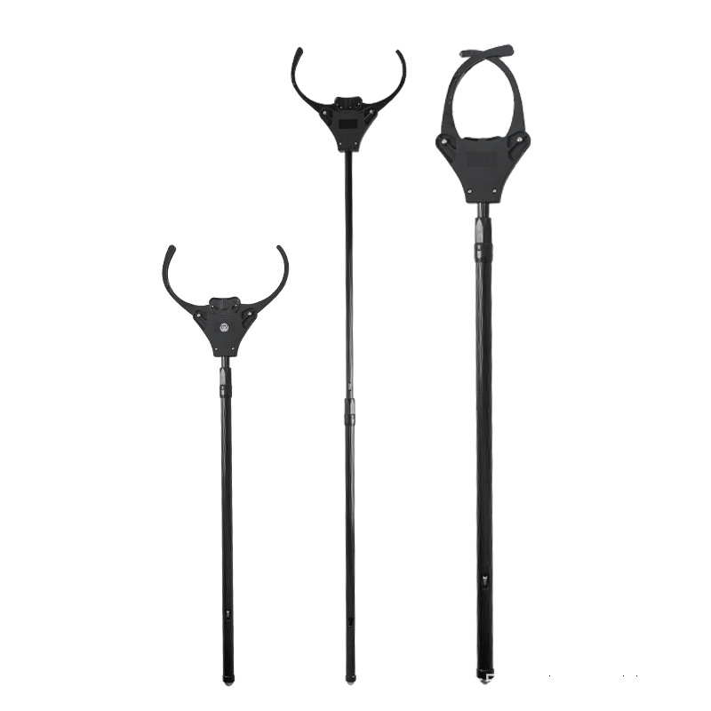 Telescopic Waist Fork, Aluminum Alloy Restraints, Electric Shock Catcher, Security Protection Equipment, Self-Locking Riot Control Steel Fork