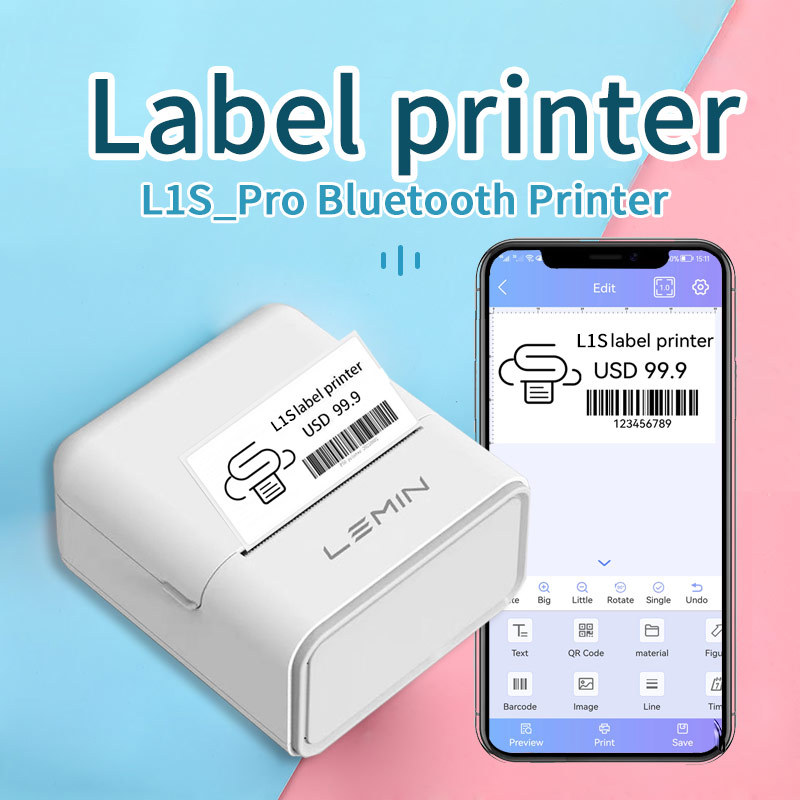 Lemin Cloud L1Spro Elementary School Kindergarten Name Tag Printer Home Name Label Machine Mini Small