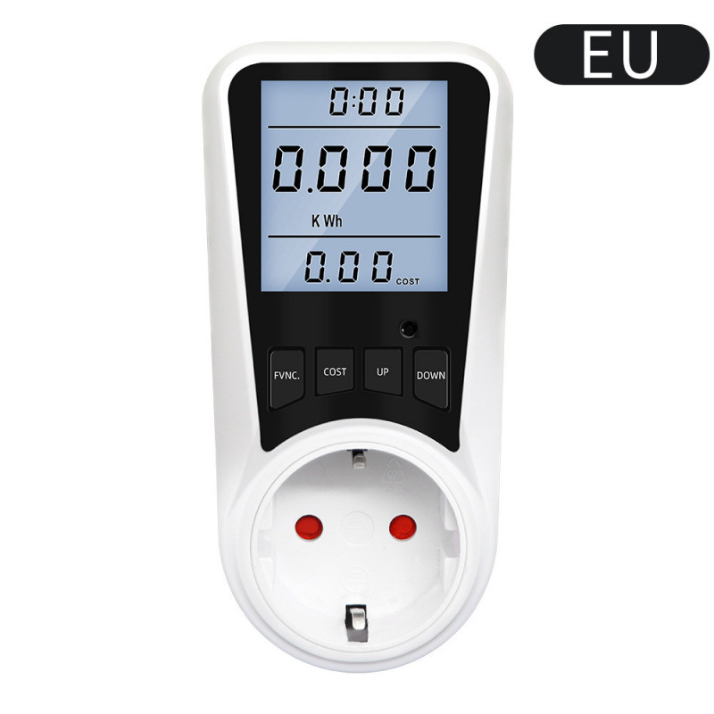 Electric energy meter power voltage current billing socket backlit household intelligent liquid crystal display power meter