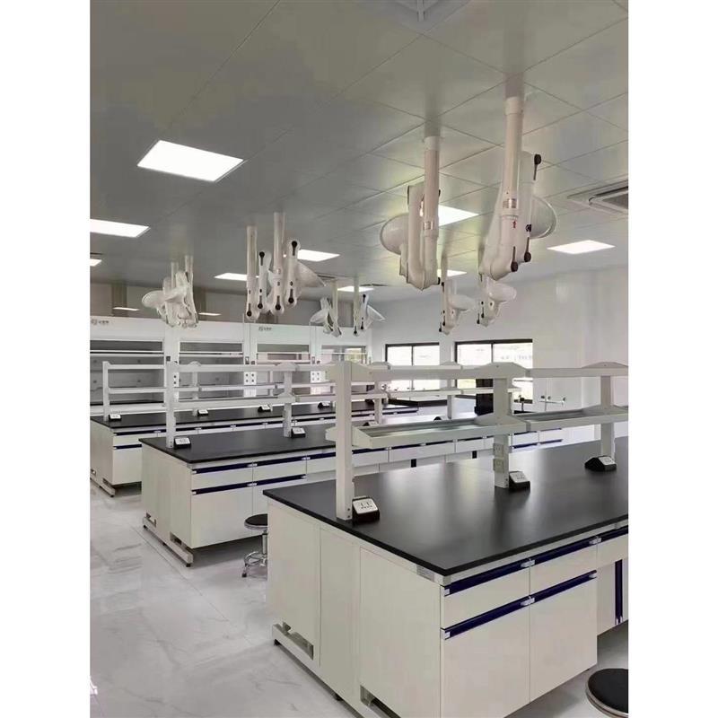 All-Steel Central Test Bench with Wall Cabinet Chemical Experiment Bench Room Table Workbench Steel Wood Side Table Vertical Cabinet Operating Table