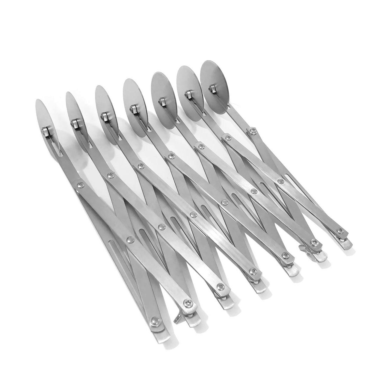 Retractable stainless steel pizza multi-wheel knife pancake maker multi-wheel Fryer knife kitchen baking tool