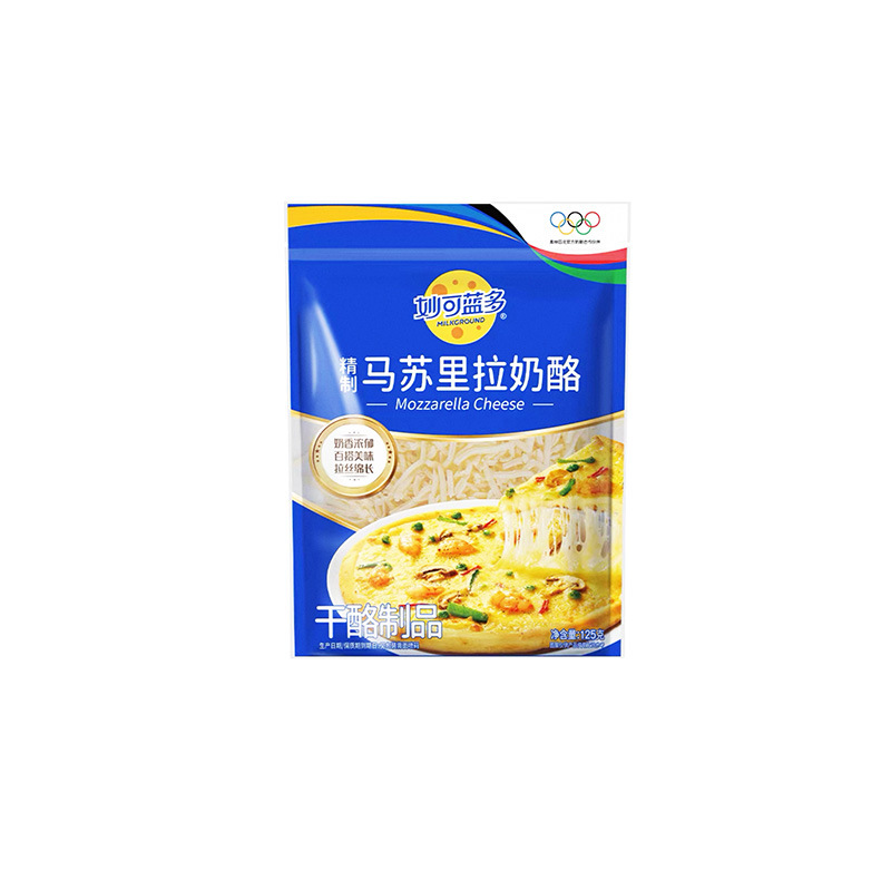 Miao Ke Lan Duo Mozzarella Cheese Shreds 125g*10 Bags for Home and Commercial Pizza Baking Cheese Shreds