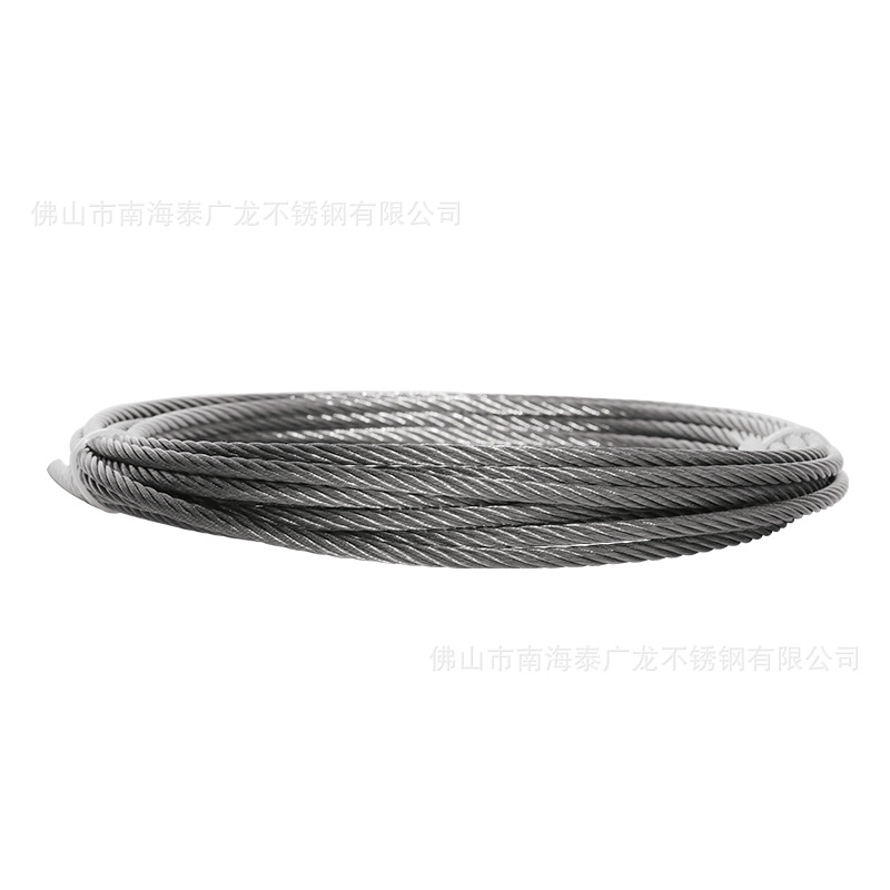 304 stainless steel wire rope 0.8mm-4mm anti-theft net chandelier wire rope swing rope knot real endurance wire rope