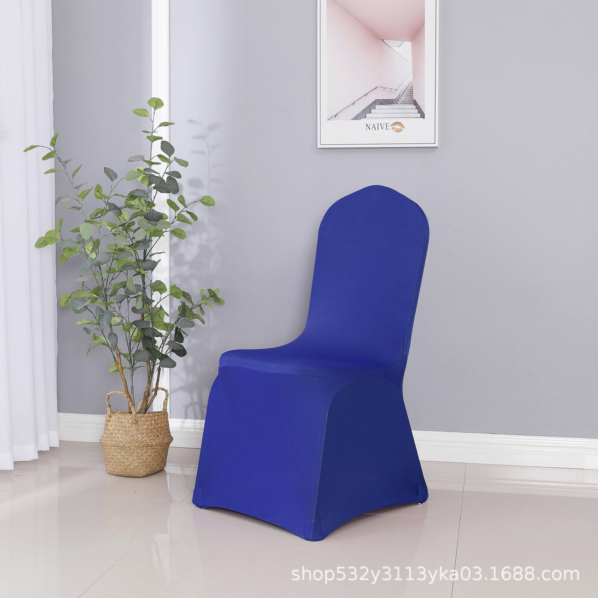 190g Chair Set Chair Cover Thickeneded Elastic Hotel Chair Cover Wedding Banquet Available White Stool Cover Wholesale