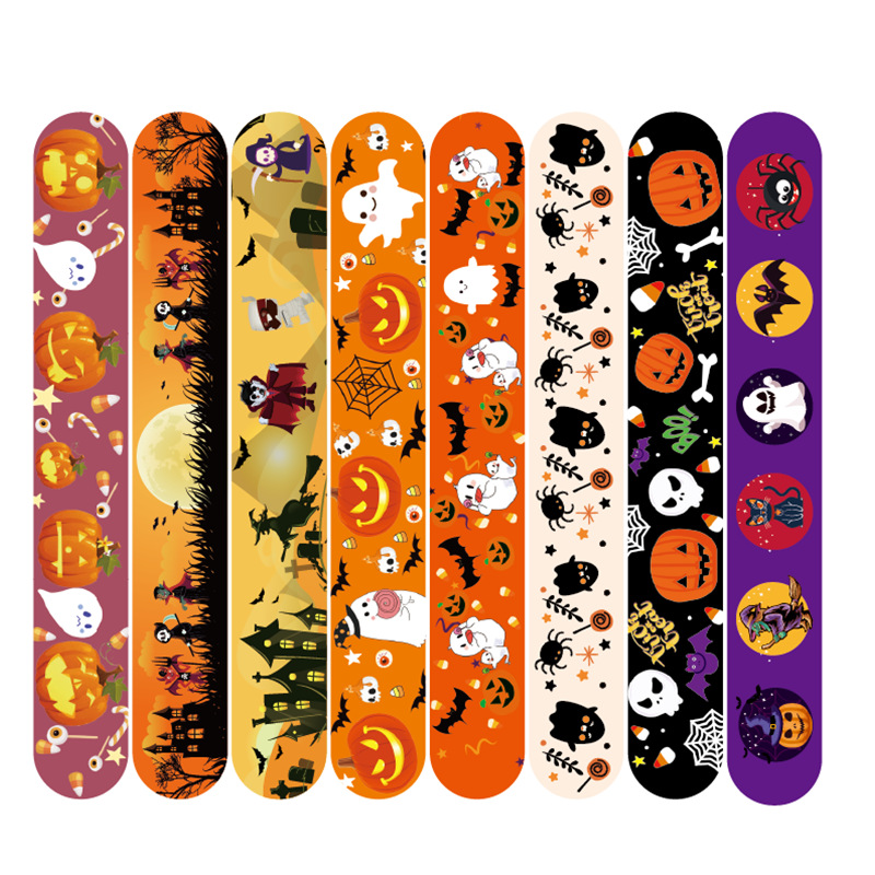 New Amazon Halloween racket ring bracelet party Ghost Spider skull decoration Christmas bracelet snap ring