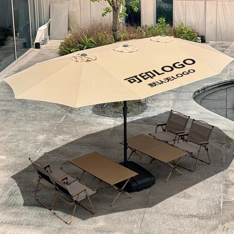 Outdoor Parasol, Courtyard Umbrella, Large Sun Umbrella, Balcony Center Column Umbrella, Roman Umbrella, Rooftop Outdoor Double-Headed Umbrella