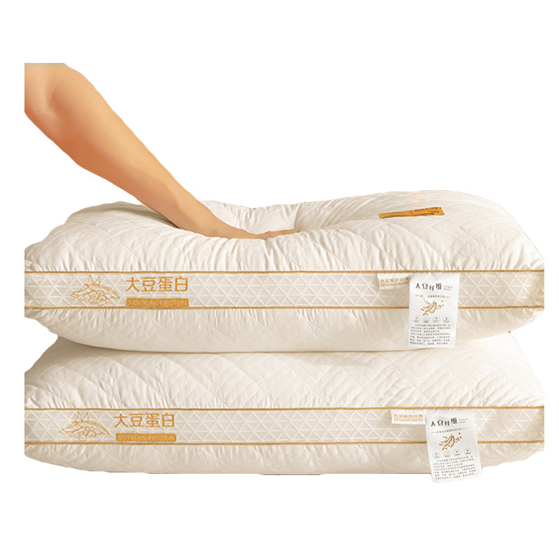 Soy Fiber Pillow Cervical Spine Support Adult Sleep Pillow Core Pair Student Dormitory Pillow Core Home Whole Head Male