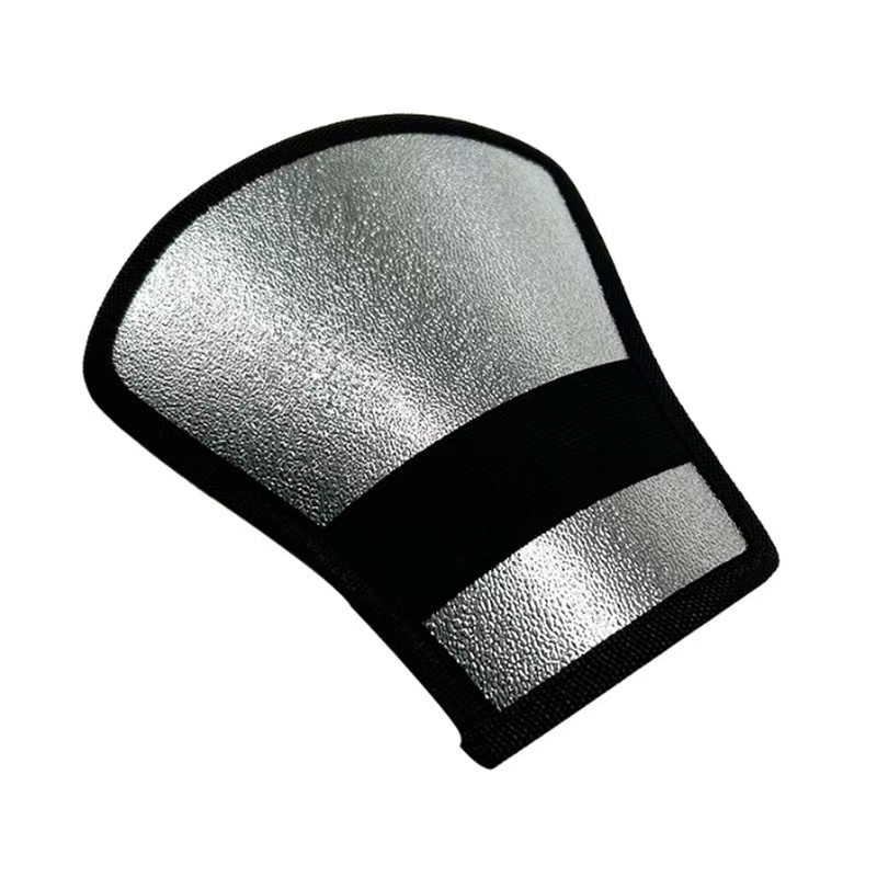 Dslr Camera External Flash Reflector, On-Camera Light Diffuser, Soft Light Shield, Silver-White Reflector