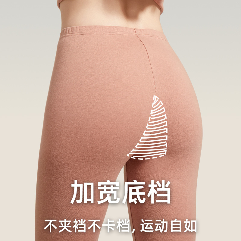 【Bargain】100% Cotton Women's Thin Breathable Thermal Pants 230g Xinjiang Cotton 7A Antibacterial Base Layer Manufacturer