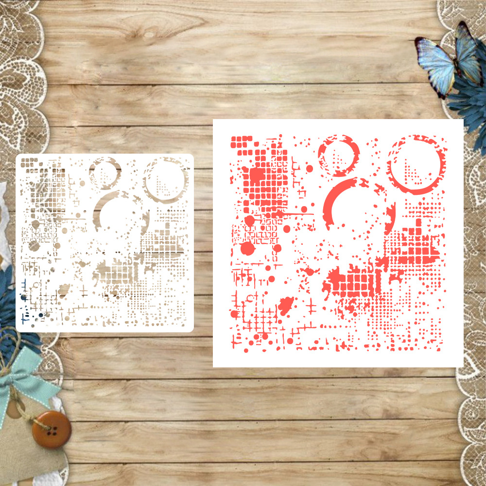 Кросс-бордерная маскировочная доска с ретро узором, пустотелая резьба, пластиковая, ручная роспись, граффити, шаблон для декорирования ручного аккаунта