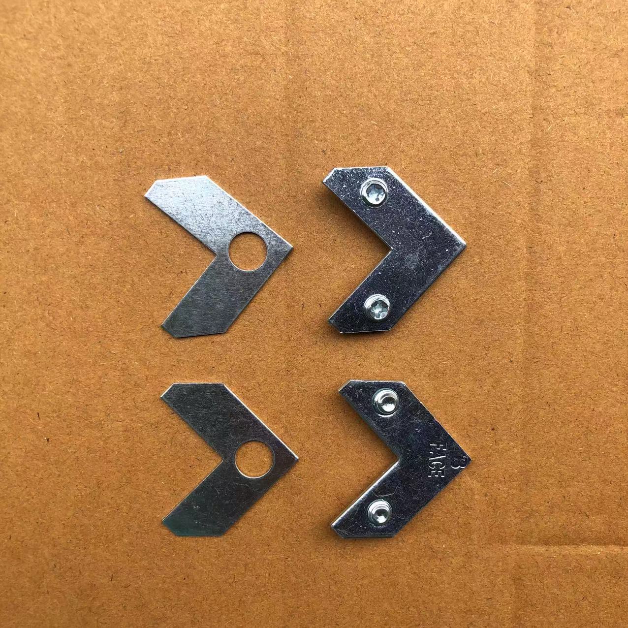 Aluminum Alloy photo frame angle code thickened with screws with negative piece screw