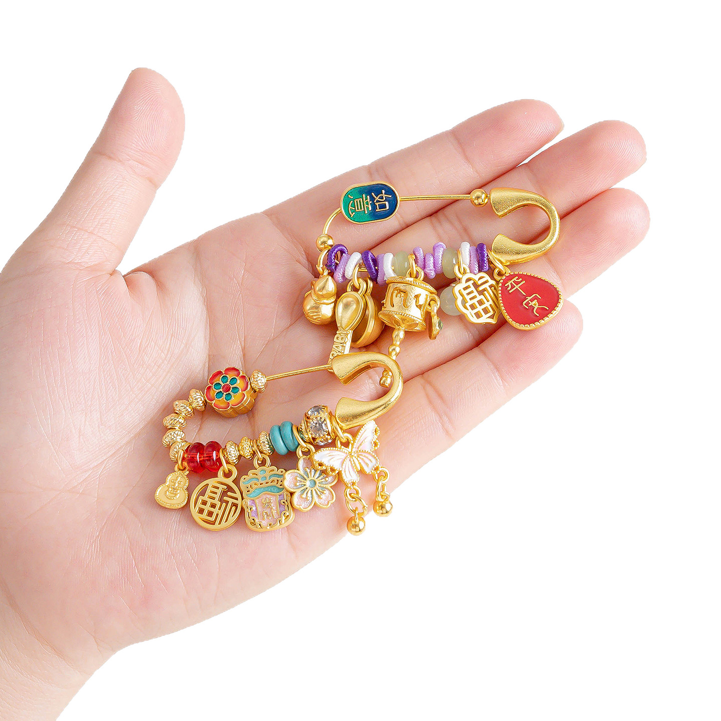 Pregnant Women and Expectant Mothers Should Wear Brooches When Going Out, Baby Brooches, Bag Charms, French Dumpling Bag Charms, Trending Items on Live Broadcasts