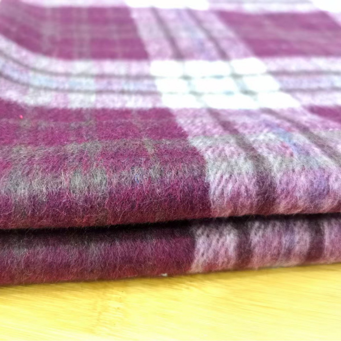 Большая клетка, шершавая твидовая грубая шерсть, пальто-брючный костюм осень и зима, гладкая шершавая ткань, клетчатый твид