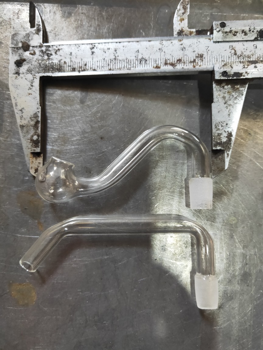 Ready Supply of Transparent Male Mouth 10mm Glass Smoking Pot Glass Accessories Glass Pipe