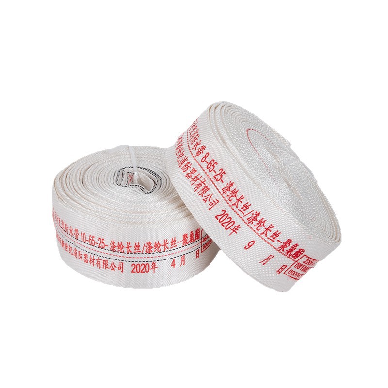 Fire Hose Water Spray Polyurethane Lined Fire Hose 13-65- 20m Polyester Filament Fire Hose
