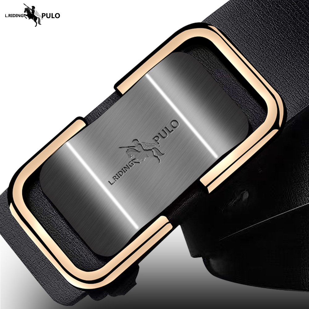 [Fashion Explosions] Paul High-end Automatic Buckle Belt Men's Fashion All-match Belt Young and Middle-aged Men