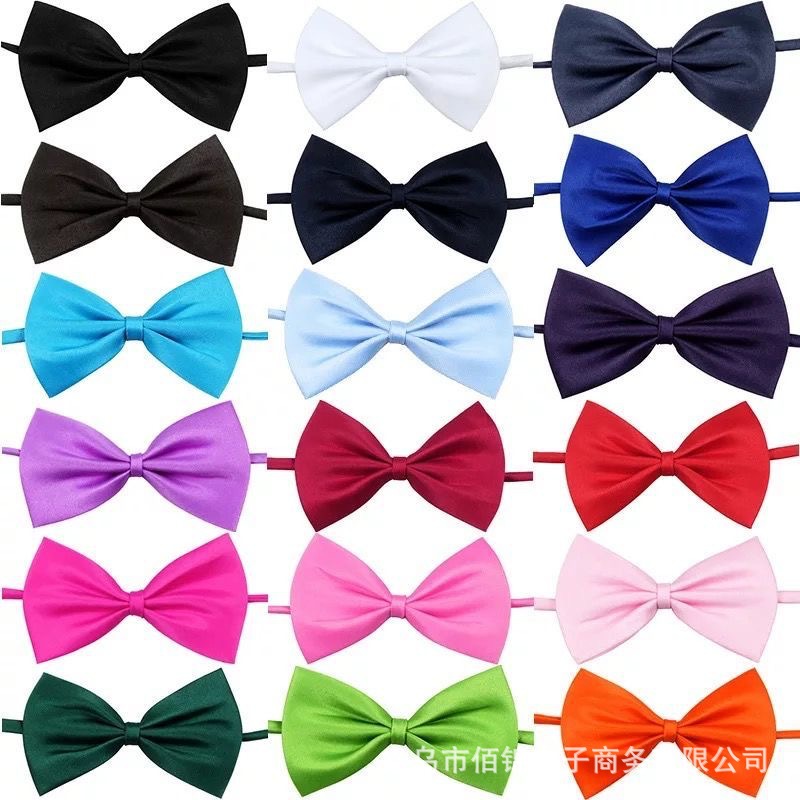 Однослойный галстук-бабочка для детей однотонного цвета, модный одноразовый галстук-бабочка, 15 цветов, прямая поставка от производителя