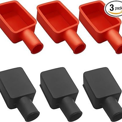 Automobile battery pole positive and negative pole protective cover rubber sleeve | battery terminal protective sleeve