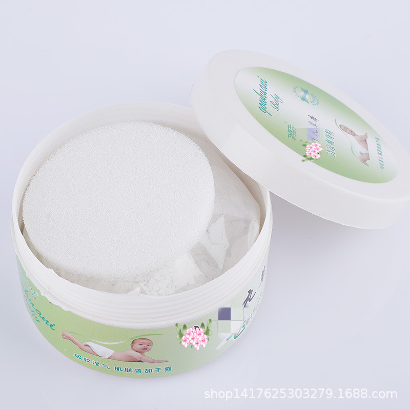 150 grams of baby prickly heat powder children's talcum powder prickly heat powder anti-red buttocks run Jianghu two yuan store a 100 box