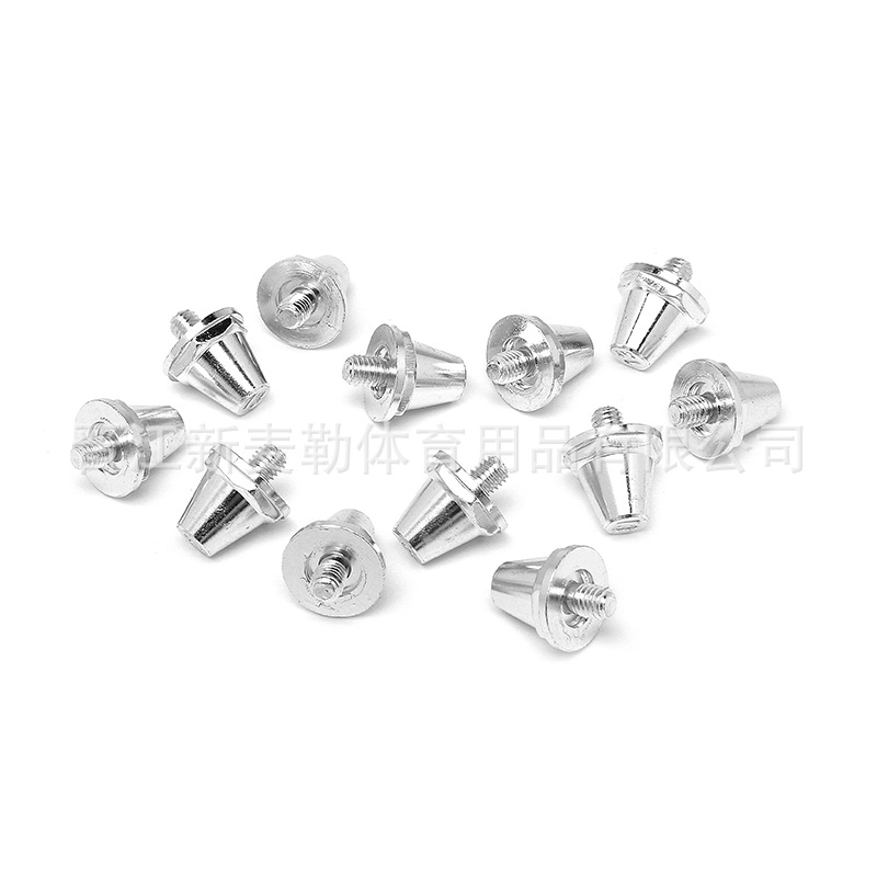 Factory Direct Sales Cross-Border Hot Selling Football Shoe Spikes Aluminum Nails 11mm, 13mm, 15mm Multi-Color Optional Football Supplies
