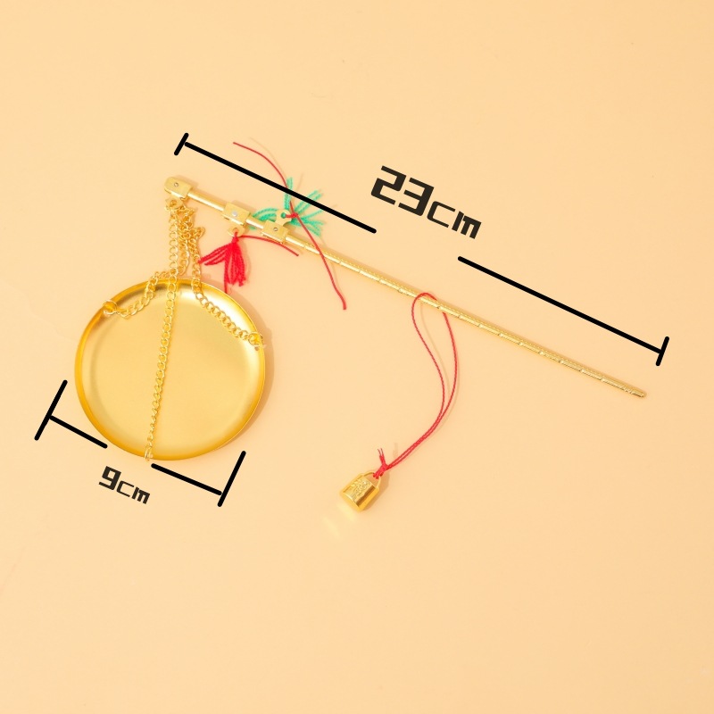 Satisfie Ruyi Grasp Zhou Props Copper Calling Commemorative Crafts Stalls, Moving, housewarming, Gifting Ornaments, Old-fashioned Traditional Chinese Medicine Calling