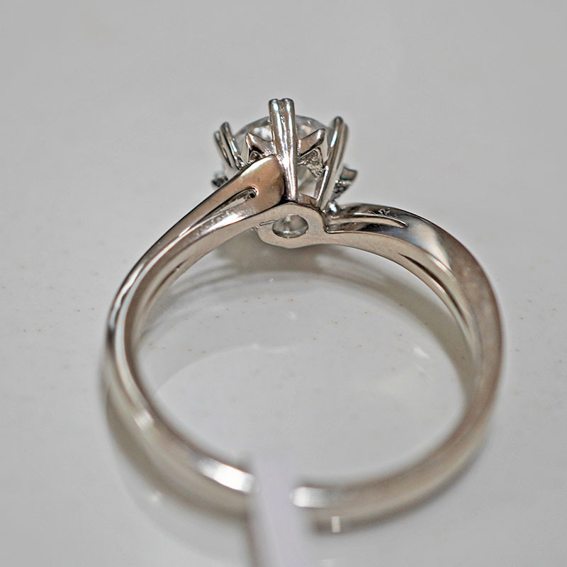 Pt950 Platinum Cultivated Diamond Ring for Women Niche as Bright as Stars for Wedding and Proposal