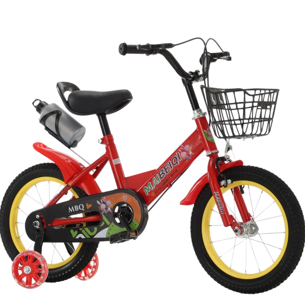 New Kidsren's Bicycle 3 Years Old to 6 Years Old with Auxiliary Wheels Bicycle for Male and Female Babies Beginners 12-18inch Bicycles