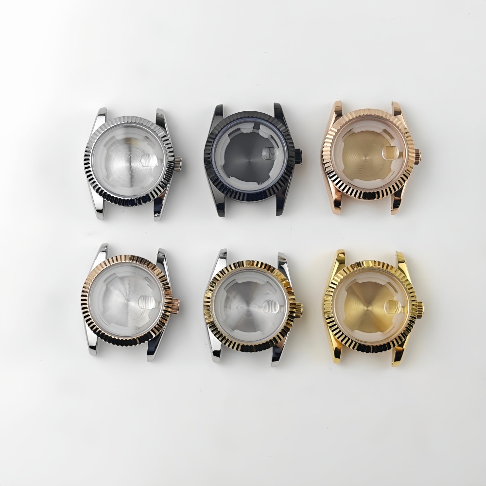 Корпус Nh05 Прямые продажи от производителя Доступная роскошь Женский корпус Зубчатое кольцо Механические часы Модернизированные аксессуары из нержавеющей стали