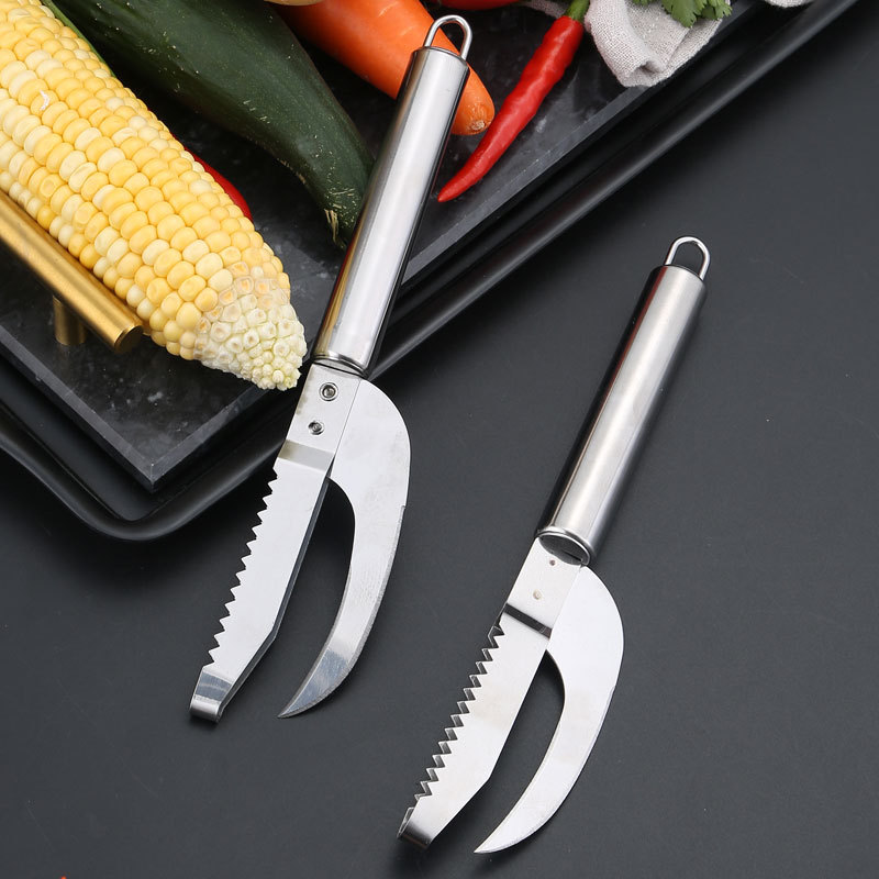Fish Scale Scraper Kitchen Gadget Fish Scale Knife 2-in-1 Fish Killing Knife Fish Butchering Knife Fish Maw Knife Fish Scale Seafood
