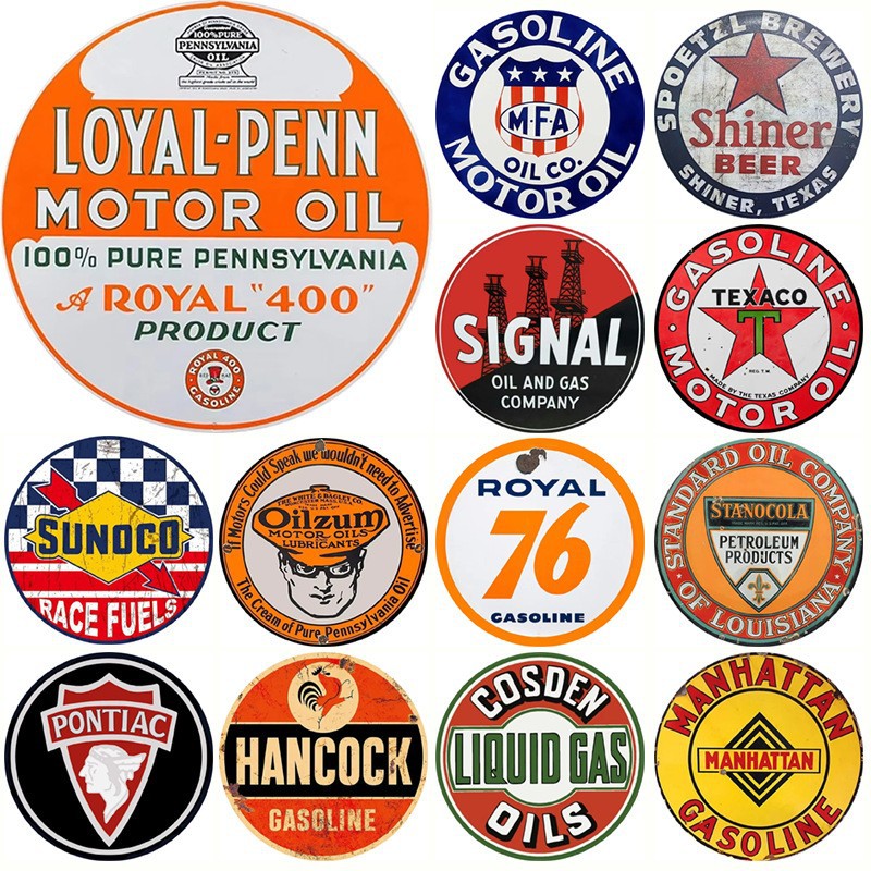 Wow, Vintage Tinplate Paintings, Aluminum Plate Paintings, Cross-Border License Plate Round Decorations, Wall Hanging, Christmas Pod Acrylic